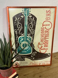 Cheyenne Frontier Days Framed Poster 28  X 20