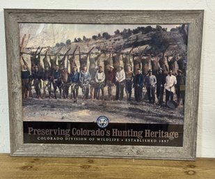 Colorado Division Of Wildlife / Preserving Colorados Hunting Heritage Framed Post