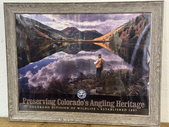 Colorado Division Of Wildlife Preserving Colorados Angling Heritage Framed Art
