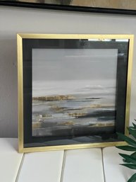 Abstract Landscape Art Piece, Shadow Box Framed