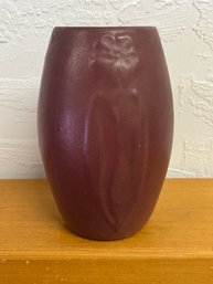 Zanesville Pottery 101 Vase  Dark Rose / Mulberry