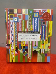 Fabulous Frank Lloyd Wright Gold Foil Puzzle,  Saguaro Forms And Cactus Flowers