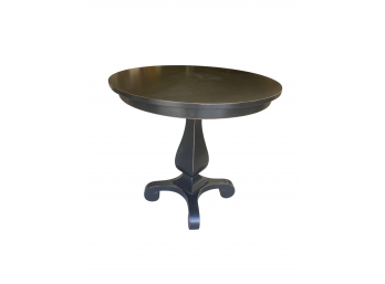 Lovely Crate And Barrel Traditional   Black Round Table.  Classy And Classic.  2 Of 2***