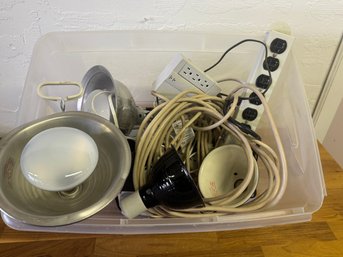 Lot Of Lights, Cords, Etc.