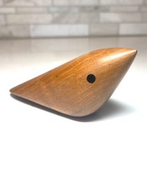 Large Twirling Bird Polished Wood Sculpture  By Jakob Hermann For Warm Nordic.  Danish Modern