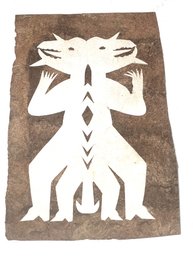 Amate Paper  Spirit Figurines,  . Otomi Indian   5 X 8