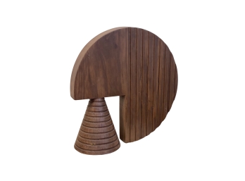 West Elm Geo Sculpture- Designer Diego Olivera.  Lg-13.75 Wide, 13.25 High, 1.75 Deep.