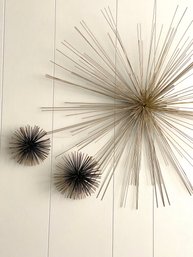 Mid Century Modern Style Starburst Wall Sculpture Pieces.