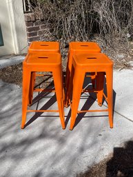 Set Of 4 Urban Mod Stools. 24 High, 13 X 13 Square***