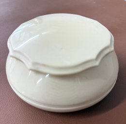 Vintage Ivory PYRALIN  Dubarry Powder Box/Trinket Jar. 5 Diameter X 2.5 High