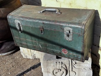 Vintage Chippy Wards Tool Box, Great For Display