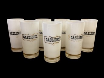 Vintage Mid Century Culver Ltd. GASLIGHT Frosted Highball Glasses Set Of 7