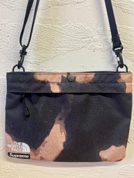 Supreme The North Face Bleached Denim Print Shoulder Bag