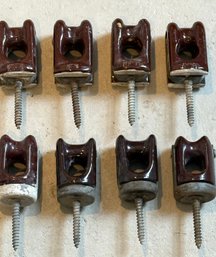 Woohoo: Barn Finds. Ceramic Porcelain Electrical Insulator Cups, Marked 3627 Set Of 8