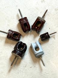 Woohoo: Barn Finds. Ceramic Porcelain Electrical Insulator Cups. Asst 6