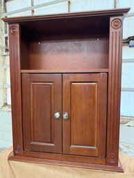 Wooden Display/storage Cabinet, Great For Entry Or Bathroom Etc.  20.5 X 7.5 Deep X 25 High