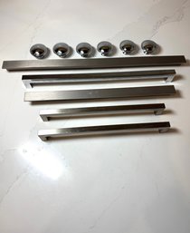 Fabulous Stainless Hardware Set, Appliance Pulls (xtra Long) And Set Of Knobs.