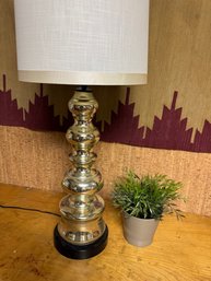 Original Mercury Glass Lamp Circa 1950