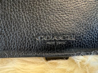 Coach NY Leather Checkbook Holder