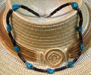 Sweet Little Turquoise Styling Necklace Good For Layering.