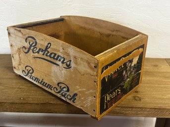 Antique Wooden Crate Violet Brand Pears From Washington