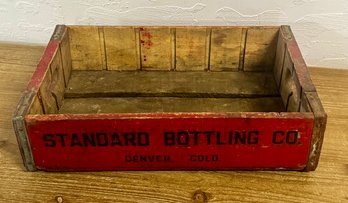 Standard Bottling Co.  Wooden Crate