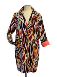MISSONI Colorful Abstract Trench Coat