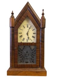 Antique Clock 19 X 10.5 Inches