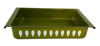 Vintage Catherineholm Green Lotus Baking Dish, Lasagna Casserole Dish