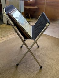 Folding  Metal And  Canvas  Art / Print Rack 32 X 38 Approx.