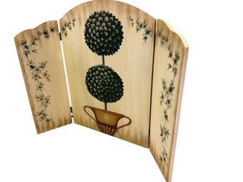 Wooden Fireplace Cover Adds Decore And Saves Heat