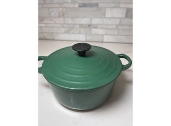 LE Creuset Cast Enamel Pan, Emerald Green # 18