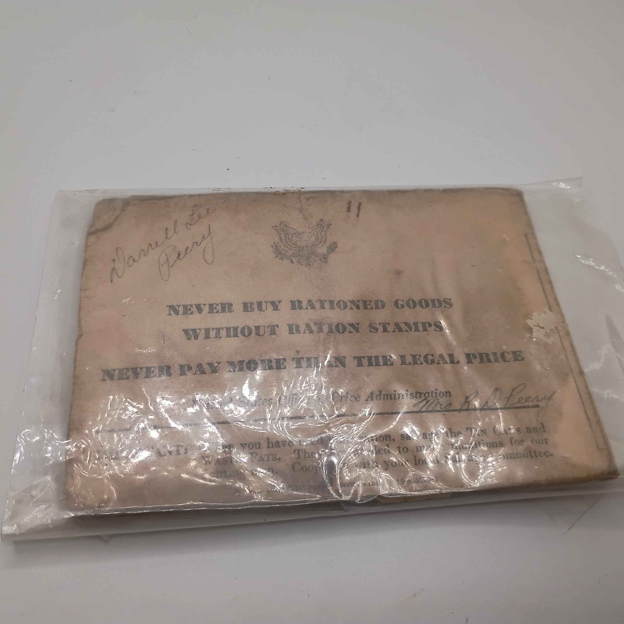 (5) Genuine World War II U.S. Office Of Price Administration War Ration ...
