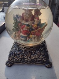 Santas Workshop Musical Snow Globe