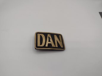 'DAN' Brass Belt Buckle