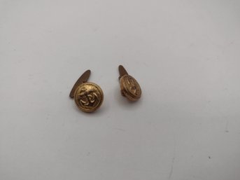 (2) Naval Uniform Buttons, Anchor & Rope