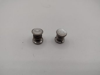 Vintage Sepa-Link Art Deco Mother Of Pearl Snap Cufflinks