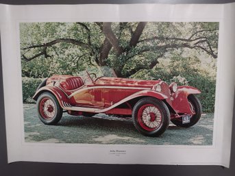 1934 Alfa Romero Poster  18x13