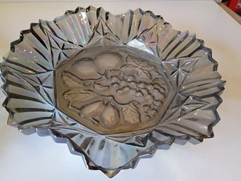 Vintage Iridescent Carnival Glass Dish