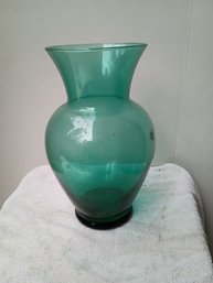 Vintage Green Glass Vase
