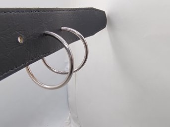 Silver-tone Hoop Earrings