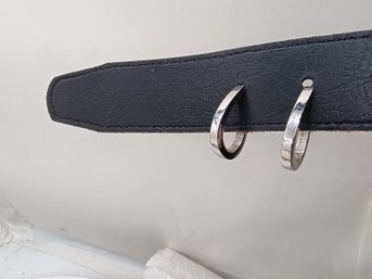 Silver-toned Hoop Earrings