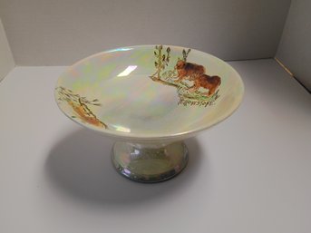 Iridescent Finish With A Landscape Depiction Of Bears And The Text 'YELLOWSTONE'