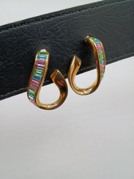 Vintage Swarovski Egyptian Revival Earrings
