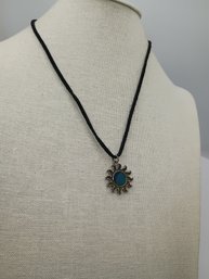 Moonstone Star Flower Sun Protection Pendant Necklace