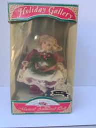 Holiday Gallery Musical Animated Genuine Porcelain Doll