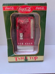 Coca-Cola Mercury Glass Table Top Vending Machine Figurine