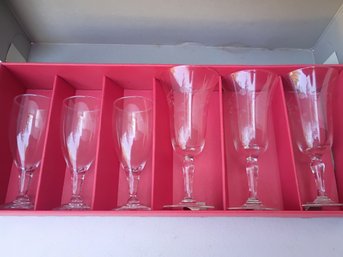 Champagne Flutes Vintage Set Of 6