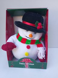 Collectible Holiday Animated Snowman Plush Toy