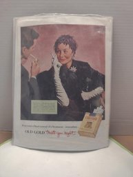 Old Gold Cigarette Poster